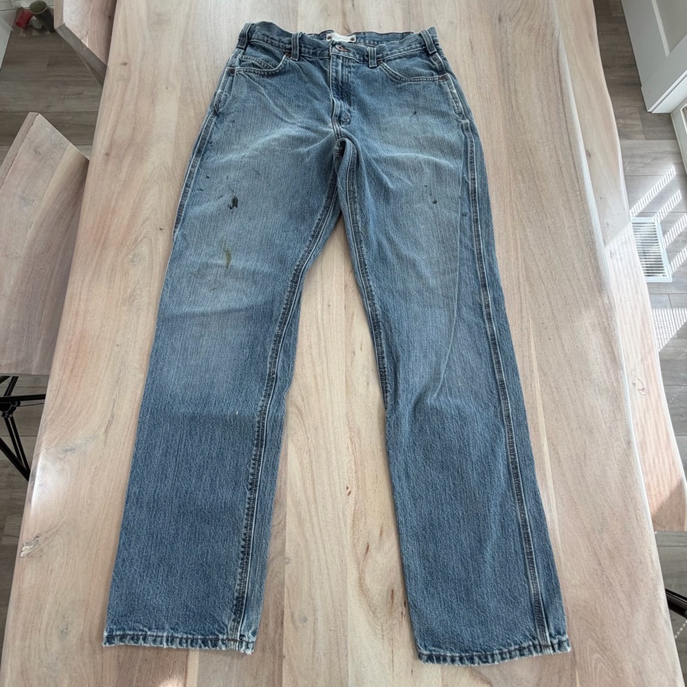 Vintage Carhartt 90s Y2K Straight Leg Jeans Distressed Size 35x34 Relaxed Fit